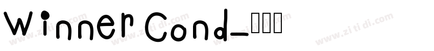 Winner Cond字体转换